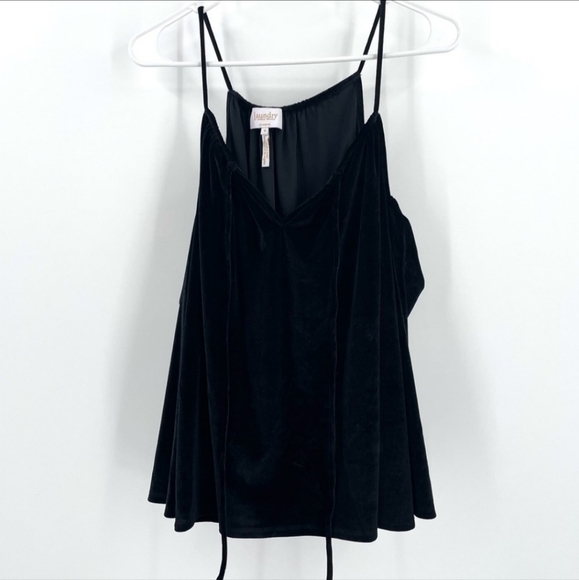 Laundry by Shelli Segal Black Velvet Velour Strappy Cold Shoulder Womens Size 6 - Picture 6 of 11